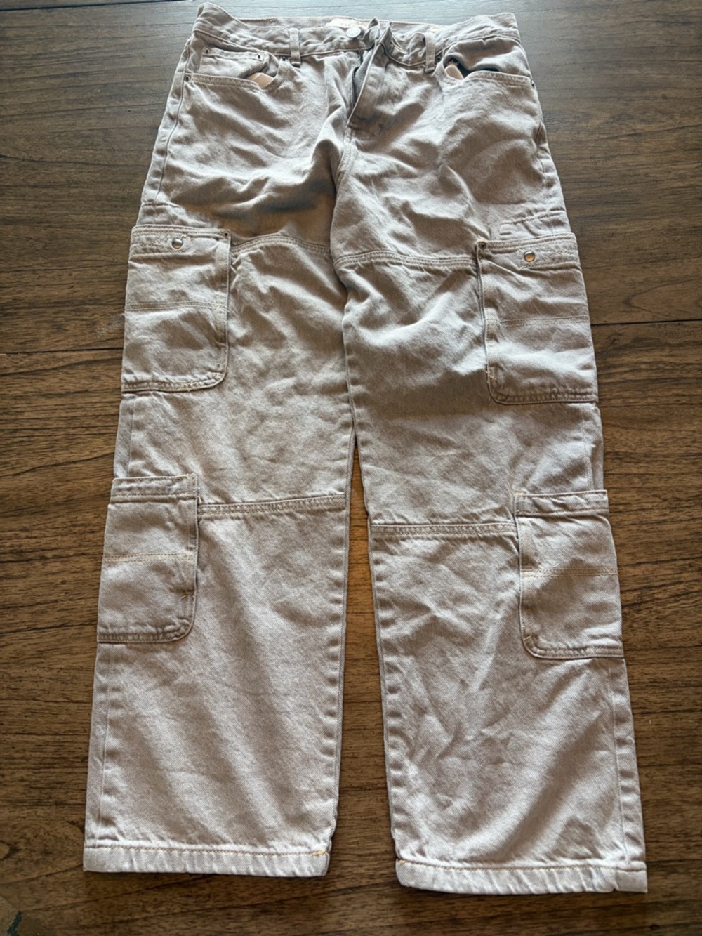 PACSUN- Men's Light Grey Cargo Pants